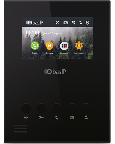AU-04LA (AU-04L) BLACK. Монитор IP-домофона. BAS-IP в Хасавюрте