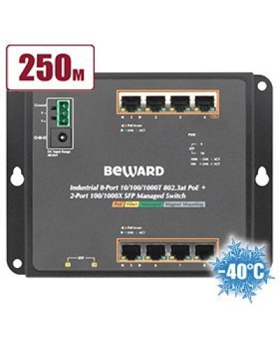 STWP-0802HP. Коммутатор 8-портовый. Beward в Хасавюрте
