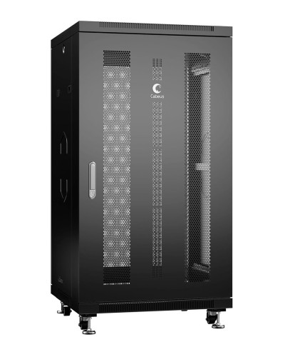 ND-05C-22U60/80-BK (8563c). Шкаф телекоммуникационный 19 напольный 22U. CABEUS в Хасавюрте