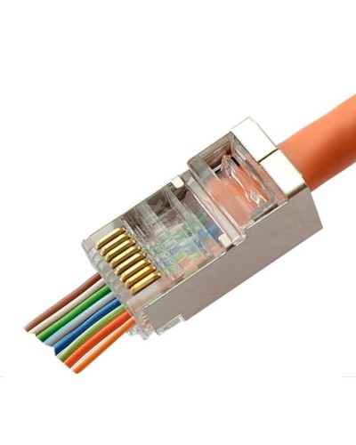 8P8C-SH-FC (100 шт) (10796c). Разъем RJ-45. CABEUS в Хасавюрте