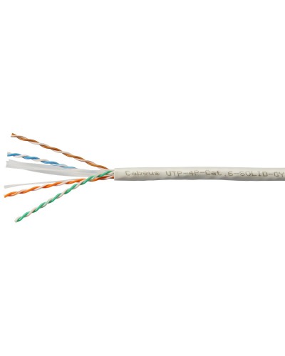 UTP-4P-Cat.6-SOLID-GY-100 (7178c-5). Кабель «витая пара» (LAN) для структурированных систем связи. CABEUS в Хасавюрте