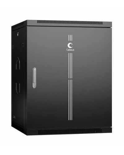 SH-05F-15U60/60m-R-BK (10746c). Шкаф телекоммуникационный 19 настенный 15U. CABEUS в Хасавюрте