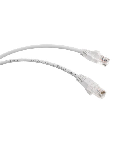 PC-UTP-RJ45-Cat.6-5m-WH (8674c), белый. Патч-корд медный. CABEUS в Хасавюрте