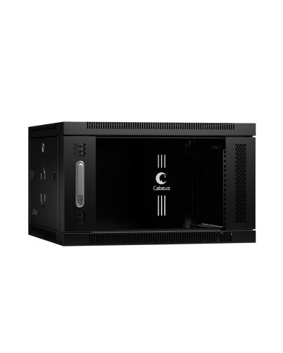SH-05F-6U60/35-BK (8608c). Шкаф телекоммуникационный 19 настенный 6U. CABEUS в Хасавюрте