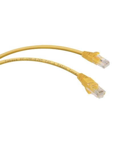 PC-UTP-RJ45-Cat.6-5m-YL (8709c), желтый. Патч-корд медный. CABEUS в Хасавюрте
