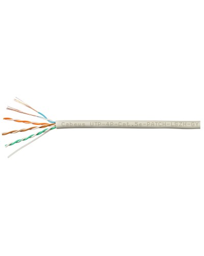 UTP-4P-Cat.5e-SOLID-GY-LIGHT-100 (9995c-5). Кабель «витая пара» (LAN) для структурированных систем связи. CABEUS в Хасавюрте
