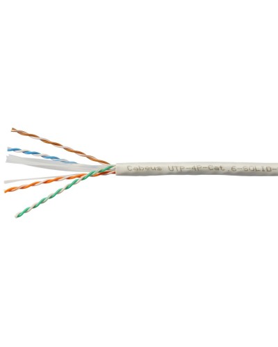 UTP-4P-Cat.6-SOLID-LSZH-WH (11871c-5). Кабель «витая пара» (LAN) для структурированных систем связи. CABEUS в Хасавюрте