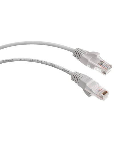 PC-UTP-RJ45-Cat.5e-0.15m (8984c), серый. Патч-корд медный. CABEUS в Хасавюрте