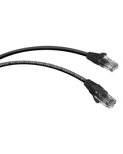 PC-UTP-RJ45-Cat.5e-1m-BK-LSZH (9537c), чёрный. Патч-корд медный. CABEUS в Хасавюрте