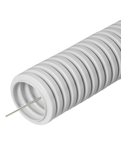 FCPL-20-PVC-100-1-GY (11228c): Труба гофрированная гибкая, лёгкая с протяжкой в Хасавюрте