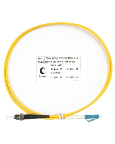 FOP(s)-9-LC-ST-1,5m (8351c). Патч-корд оптический. CABEUS в Хасавюрте