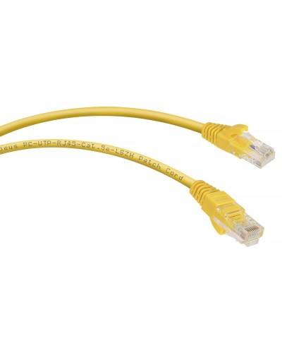 PC-UTP-RJ45-Cat.5e-1m-YL-LSZH (9497c), желтый. Патч-корд медный. CABEUS в Хасавюрте