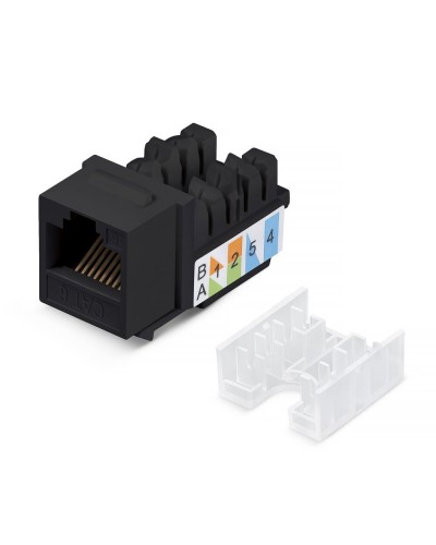 KJ-RJ45-Cat.6-90-SW-BK (10102c). Вставка Keystone Jack RJ-48. CABEUS в Хасавюрте