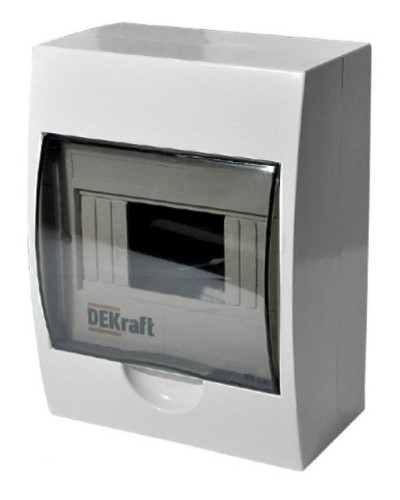 ЩРН-П-6 IP41 настенный (31009DEK). Щиток модульный с прозрачной дверцей. DEKraft в Хасавюрте