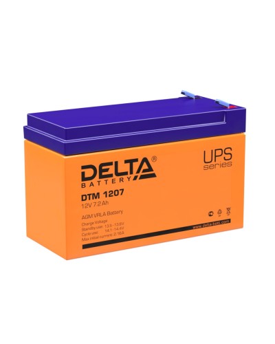Delta DTM 1207. Аккумулятор герметичный свинцово-кислотный. Delta в Хасавюрте