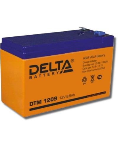 Delta DTM 1209. Аккумулятор герметичный свинцово-кислотный. Delta в Хасавюрте