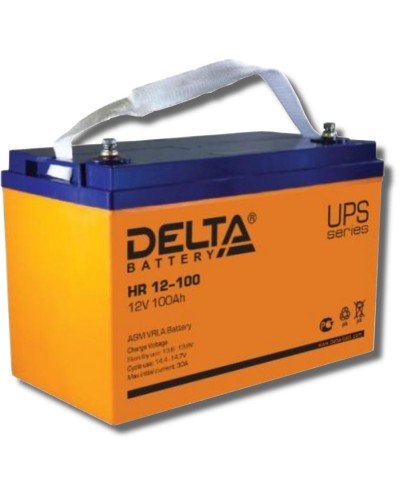 Delta HR 12-100. Аккумулятор герметичный свинцово-кислотный. Delta в Хасавюрте