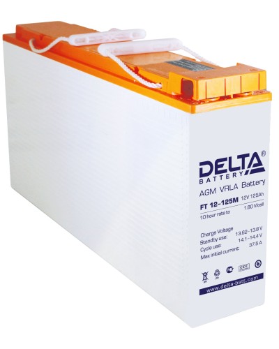 Delta FT 12-125 M. Аккумулятор герметичный свинцово-кислотный. Delta в Хасавюрте