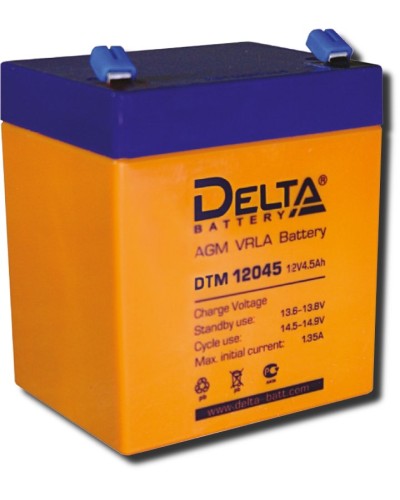 Delta DTM 12045. Аккумулятор герметичный свинцово-кислотный. Delta в Хасавюрте