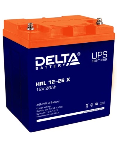 Delta HRL 12-26 X. Аккумулятор герметичный свинцово-кислотный. Delta в Хасавюрте