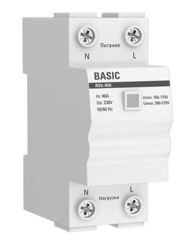 RVb-40A Basic (rvb-40a). Реле напряжения. EKF в Хасавюрте