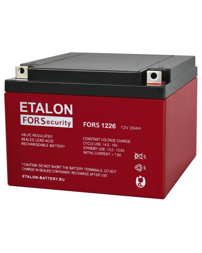 ETALON FORS 1226. Аккумулятор герметичный свинцово-кислотный. ETALON в Хасавюрте