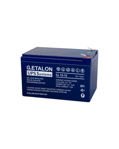 G.ETALON GL 12-12. Аккумулятор герметичный свинцово-кислотный. ETALON в Хасавюрте