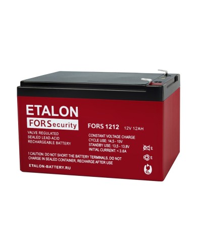 ETALON FORS 1212. Аккумулятор герметичный свинцово-кислотный. ETALON в Хасавюрте