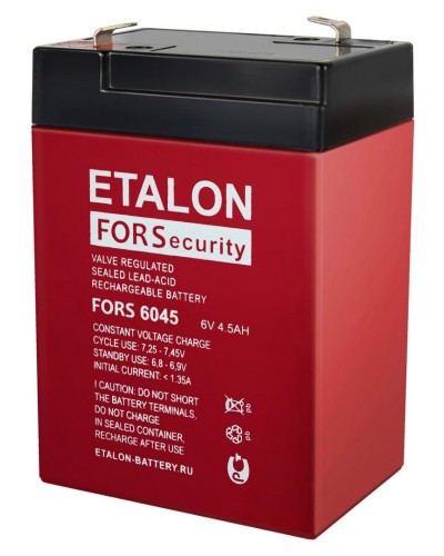 ETALON FORS 6045. Аккумулятор герметичный свинцово-кислотный. ETALON в Хасавюрте