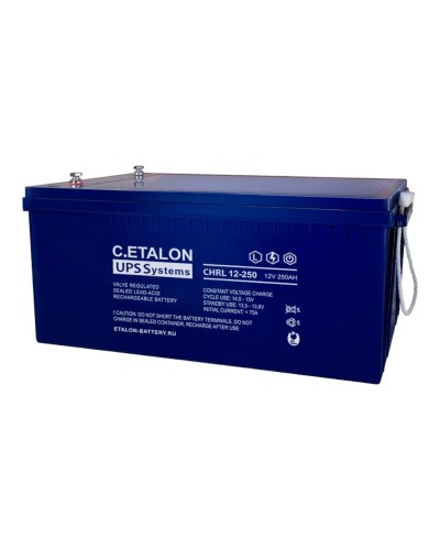 C.ETALON CHRL 12-250. Аккумулятор герметичный свинцово-кислотный. ETALON в Хасавюрте