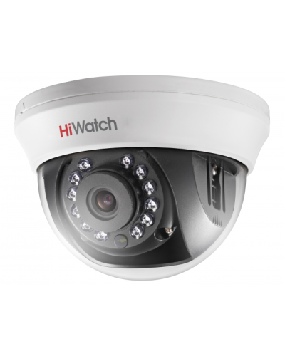 DS-T201(B) (3.6мм). Бюджетная видеокамера мультиформатная купольная. HiWatch в Хасавюрте