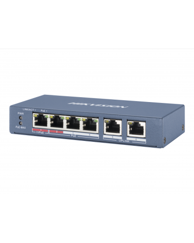 DS-3E0106P-E/M. Коммутатор с питанием POE. Hikvision в Хасавюрте