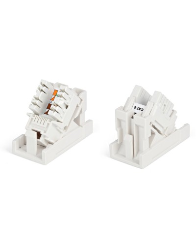 SIP2K-C6-M45-22.5. Вставка 45x22,5 с наклонным модулем RJ-45 категории 6. Hyperline в Хасавюрте