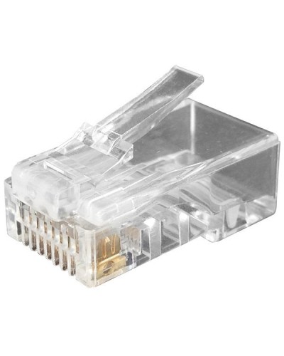 PLUG-8P8C-U-C6-100 (100 шт). Разъем RJ-45. Hyperline в Хасавюрте