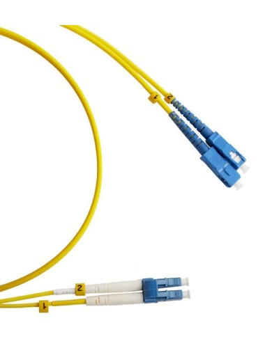 FC-D2-9-LC/UR-SC/UR-H-2M-LSZH-YL. Патч-корд волоконно-оптический LC/UPC-SC/UPC. Hyperline в Хасавюрте