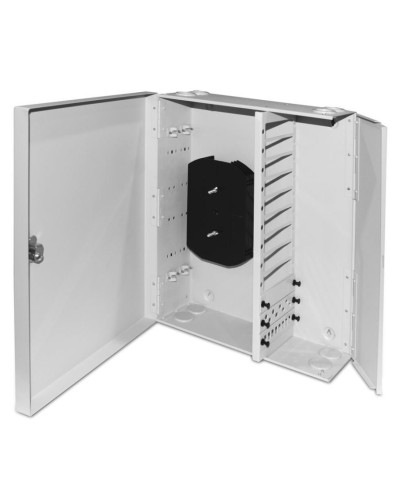 FO-WBX-12xSLT-W140H42-96UN-GY. Кросс оптический настенный. Hyperline в Хасавюрте