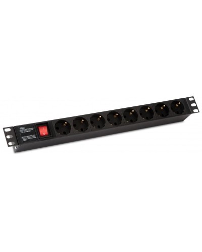SHE19-8SH-S-IEC. Блок розеток 19. Hyperline в Хасавюрте