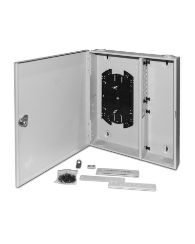 FO-WBX-4xSLT-W140H42-32UN-GY. Кросс оптический настенный. Hyperline в Хасавюрте
