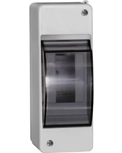 Корпус пластиковый КМПн 2/2 IP30 белый KREPTA 3 (MKP42-N-02-30-20). Щиток модульный с прозрачной дверцей, настенный. IEK в Хасавюрте