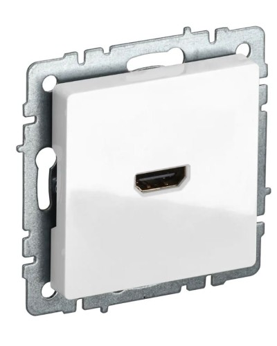 Розетка HDMI РHDMI-0-БрБ белая BRITE (BR-H10-K01). Розетка HDMI. IEK в Хасавюрте