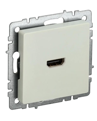 Розетка HDMI РHDMI-0-БрКр бежевый BRITE (BR-H10-K10). Розетка HDMI. IEK в Хасавюрте