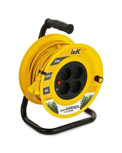 УК30 4 места, 30м (WKP23-06-04-30). Удлинитель на катушке Garden. IEK в Хасавюрте