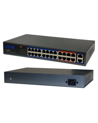 KN-SW2402POE+. Коммутатор с питанием по PoE. KENO в Хасавюрте
