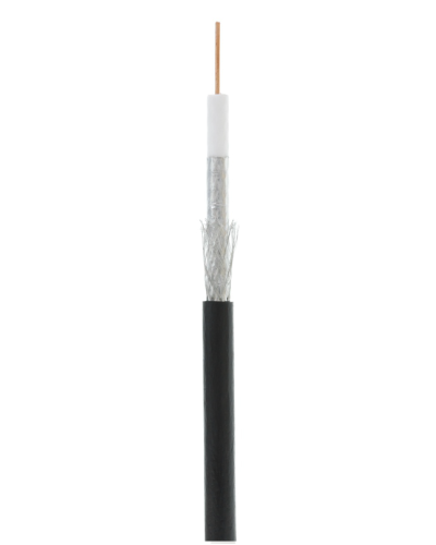 RG-6 CCS, Out, PE (UEC-C2-32123B-BK-3). Кабель коаксиальный омедненный. NETLAN в Хасавюрте