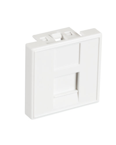 EC-IMF-1-WT-10 (10шт). Вставка 45x45 (Mosaic) для 1 модуля Keystone Jack. NETLAN в Хасавюрте