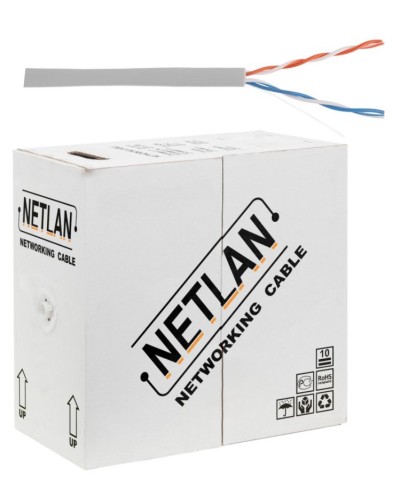 U/UTP 2pair, Cat5, In, PVC, CCA (CCA-UU002-5-PVC-GY) . Кабель «витая пара» (LAN) для структурированных систем связи. NETLAN в Хасавюрте