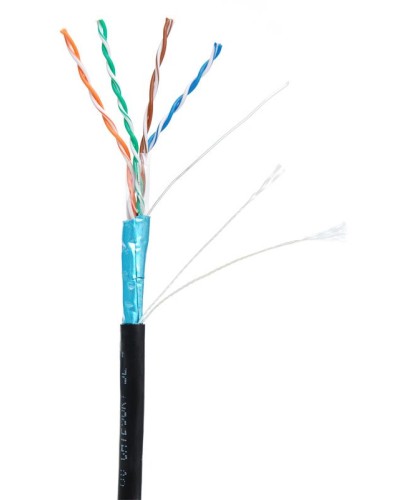 F/UTP 4pair, Cat5е, Out, PE (EC-UF004-5E-PE-BK). Кабель «витая пара» (LAN) для структурированных систем связи. NETLAN в Хасавюрте