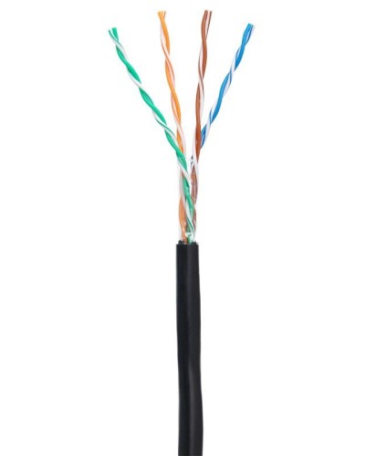 U/UTP 4pair, Cat5е, Out, PE (EC-UU004-5E-PE-BK). Кабель «витая пара» (LAN) для структурированных систем связи. NETLAN в Хасавюрте