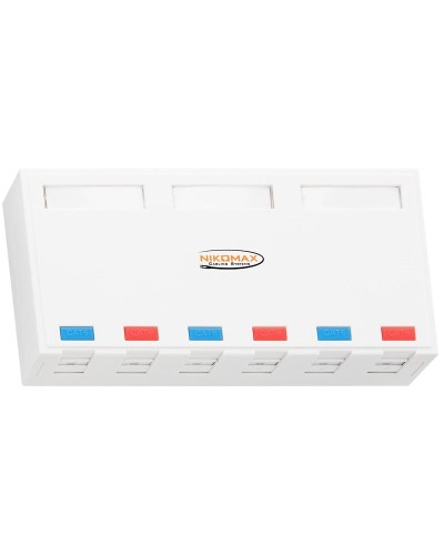 NMC-MB6P-ST-WT. Корпус настенной розетки. NIKOMAX в Хасавюрте
