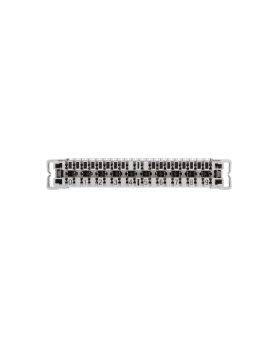NMC-PL10-CU-10 (10 шт). Плинт неразмыкаемый, (0...9), крепление под кронштейн и круглые направляющие. NIKOMAX в Хасавюрте